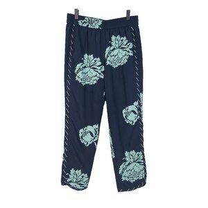 J. Crew Reese Cropped Straight Leg Pants in Graphic Peonies Size 4